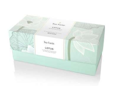 Coffret thé bio Tea Forte 20 pyramides Lotus box