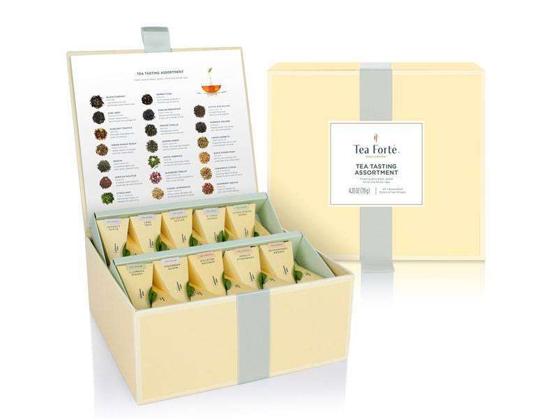  Prestigious Tea Box 40 pyramids collection "Tea Chest"