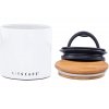 AirScape Boite Conservatrice Café en Céramique émaillée Blanche - Breveté mise sous vide Air -Volume 900 ml - Contenance 250 g