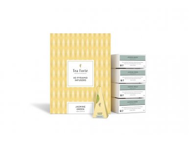 Coffret thé vert Jasmin Teaforté 40 pyramides