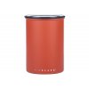 AirScape Boite Conservatrice Café en Inox Laqué Rouge - Breveté mise sous vide Air -Volume 1,9 L - Contenance 500 g