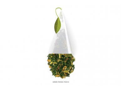 Tea Forté Green Mango Peach 40 pyramides - Thé Vert Bio Mangue Pêche